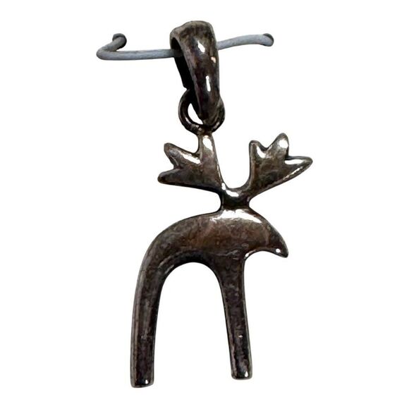 Sterling Silver Moose Charm Pendant Detail Jewelry 925 New Gift Cabin Outdoors - Picture 2 of 4